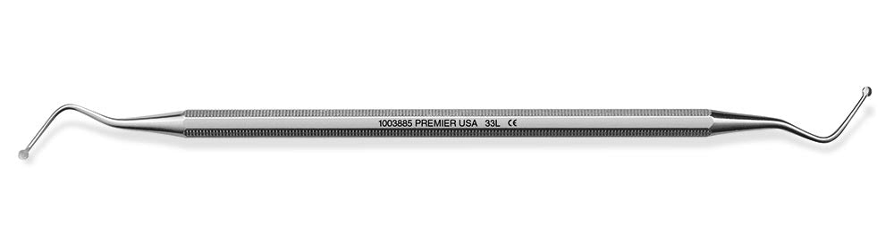 Premier Dental 1003885 #33L Endodontic Double End Excavator Round Handle Premier Dental 1003885 #33L Endodontic Double End Excavator Round Handle